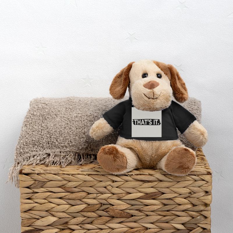 C’EST TOUT. – Affiche de design minimaliste audacieuse Chien en peluche Helge MiniFeet®