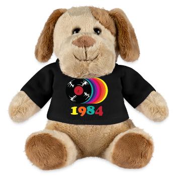 Disque vinyle de 1984 - Chien en peluche Helge MiniFeet® - noir - Devant
