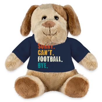 Désolé, je ne peux pas faire de revoir football - Chien en peluche Helge MiniFeet® - bleu marine - Devant