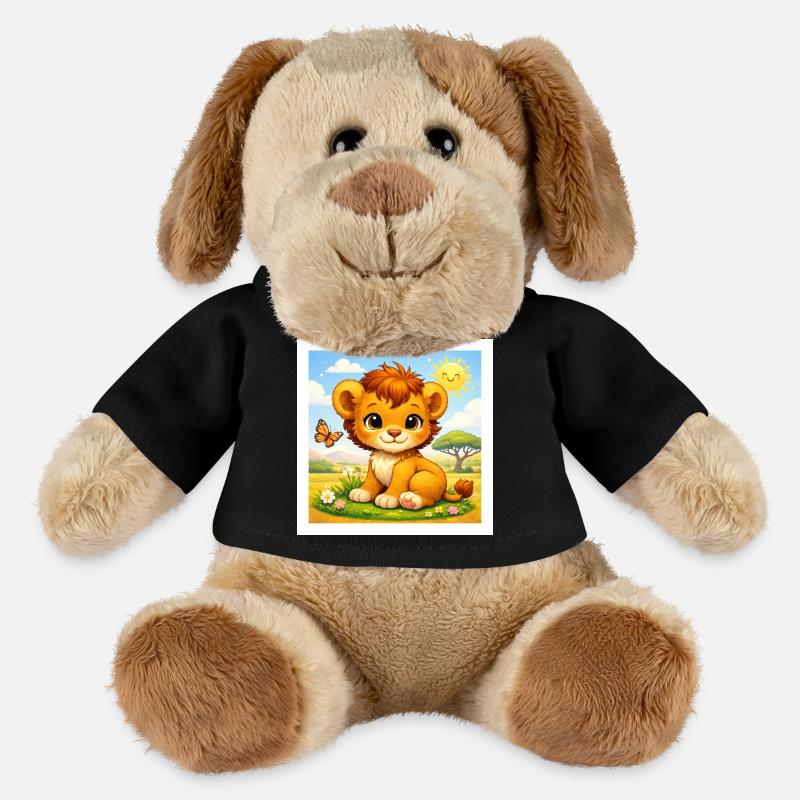 Sunny le Petit Lion - Chien en peluche Helge MiniFeet® - noir