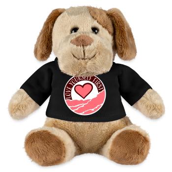 Love Yourself First Self-Love Self-Care - MiniFeet® Dog Helge - black - Front