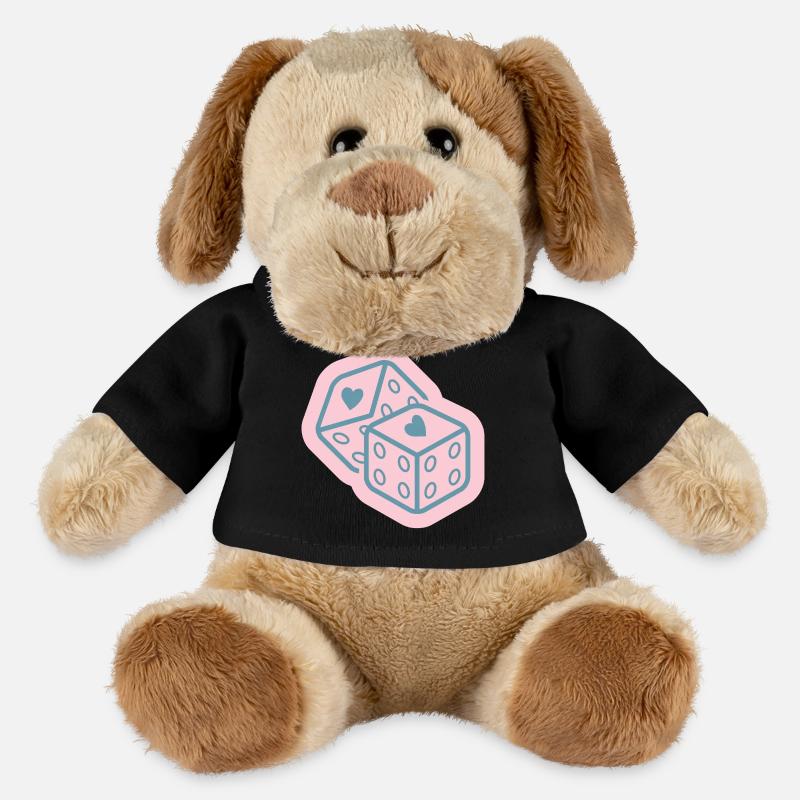 Heart Dice Design - MiniFeet® Dog Helge - black