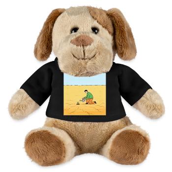 Graine d’espoir en désert - Chien en peluche Helge MiniFeet® - noir - Devant