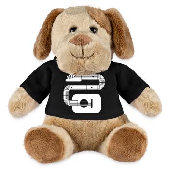 Abstract Shape Guitar - MiniFeet® Dog Helge - black - Front