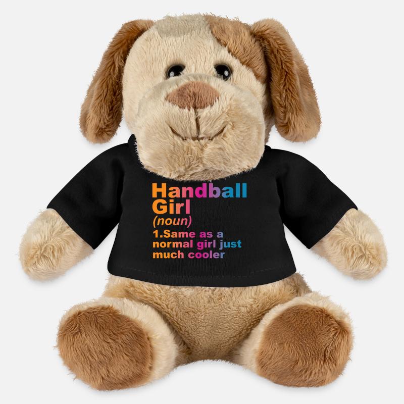 Handball Spielerin - MiniFeet® Hund Helge - Schwarz