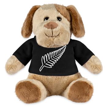 Fougère néo-zélandaise Rugby Néo-Zélandais - Chien en peluche Helge MiniFeet® - noir - Devant