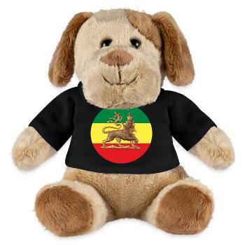 Lion of Judah Rasta Reggae Roots Jah Rastafari - MiniFeet® Hund Helge - Schwarz - Vorne