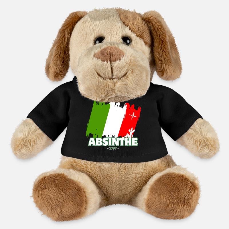 Absinthe 1797 Neuchâtel NE - Chien en peluche Helge MiniFeet® - noir