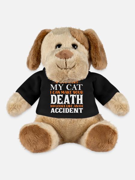 If you hurt my cat - MiniFeet® Dog Helge - black