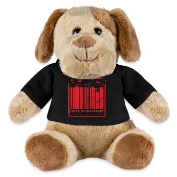 Fabriqué à Francfort - Chien en peluche Helge MiniFeet® - noir - Devant
