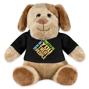 You're Only As Pretty As You Treat People Ehrlich - MiniFeet® Dog Helge - black - Front