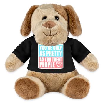 You're Only As Pretty As You Treat People Ehrlich - MiniFeet® Dog Helge - black - Front