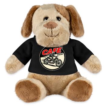 Cafe Racer Vintage Logo Circle - MiniFeet® Dog Helge - black - Front