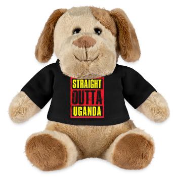 Directement sorti de l’Ouganda - Chien en peluche Helge MiniFeet® - noir - Devant
