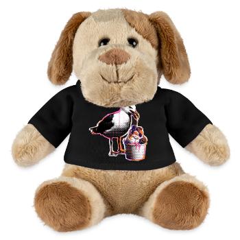 Möwe Isst Eis - MiniFeet® Hund Helge - Schwarz - Vorne
