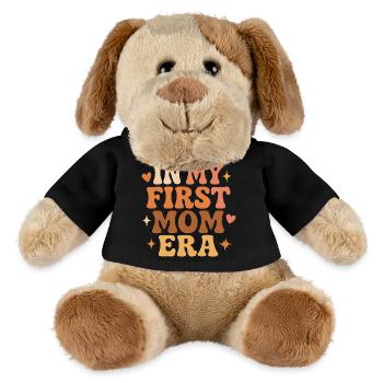 Erster Muttertag Mama Geschenkidee Familie Groovy - MiniFeet® Hund Helge - Schwarz - Vorne