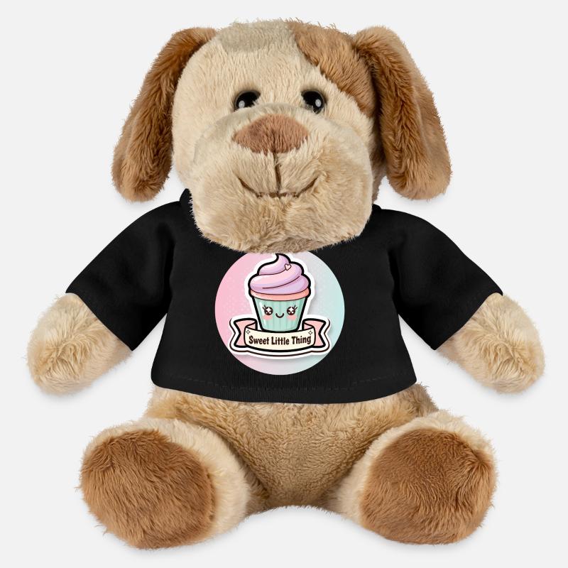 Süßer Cupcake mit Herzchen - MiniFeet® Hund Helge - Schwarz