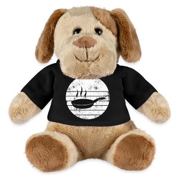 Cooking Frying Pan Sketch - MiniFeet® Dog Helge - black - Front