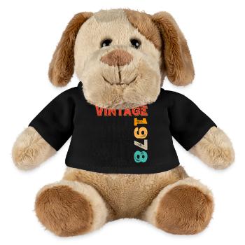 Millésime 1978 - Chien en peluche Helge MiniFeet® - noir - Devant