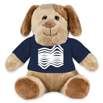 Waves Pattern - MiniFeet® Dog Helge - french navy - Front