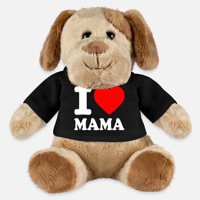 I love mama - MiniFeet® Hund Helge - Schwarz