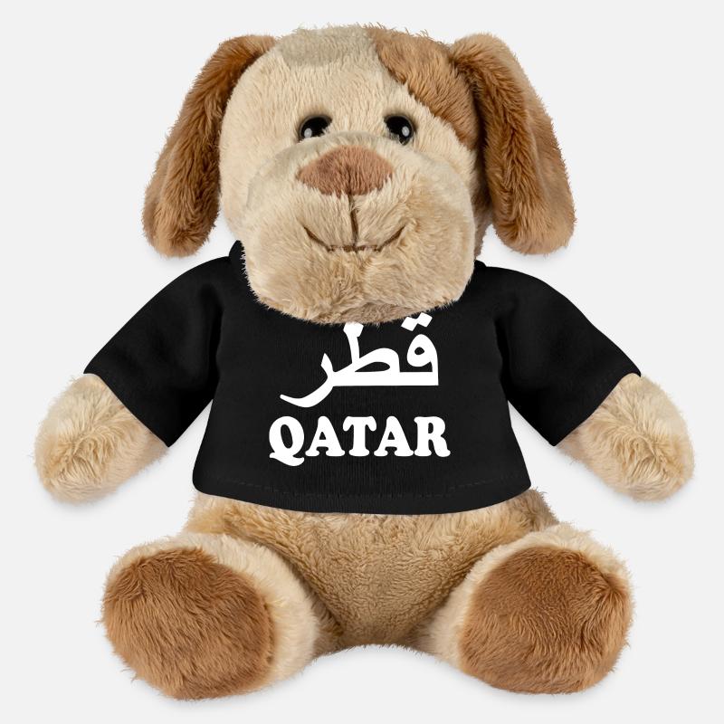 Qatar - Chien en peluche Helge MiniFeet® - noir