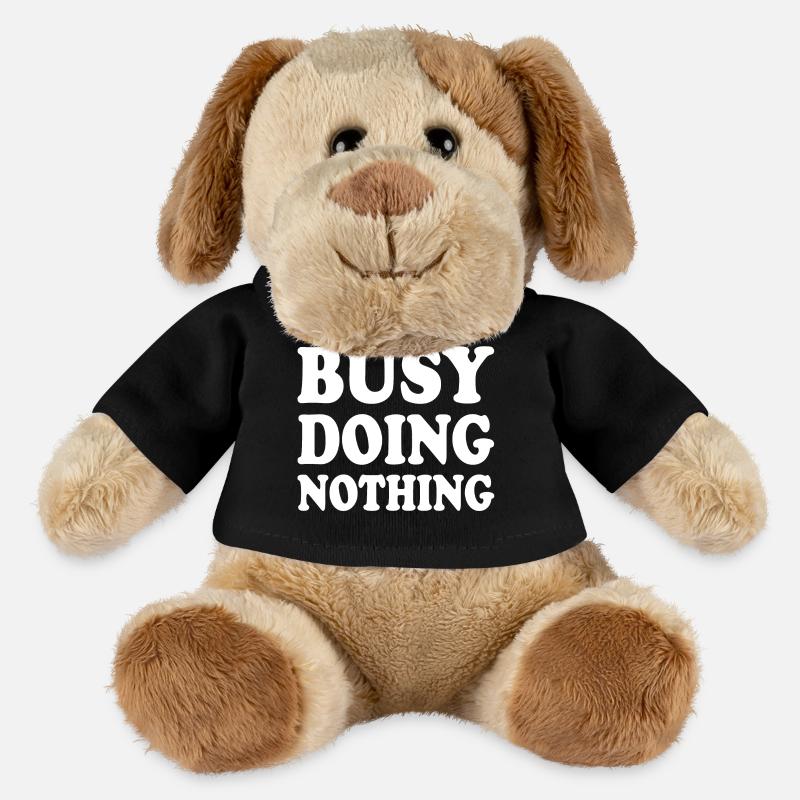 busy doing nothing - MiniFeet® Hund Helge - Schwarz