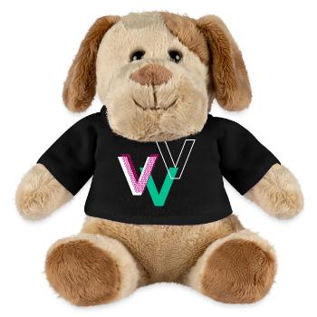 V Buchstabe - MiniFeet® Hund Helge - Schwarz - Vorne