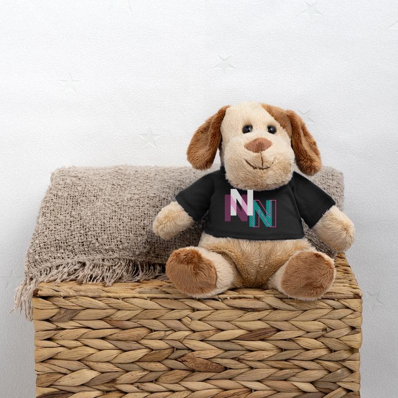 Conception de la lettre N Chien en peluche Helge MiniFeet®