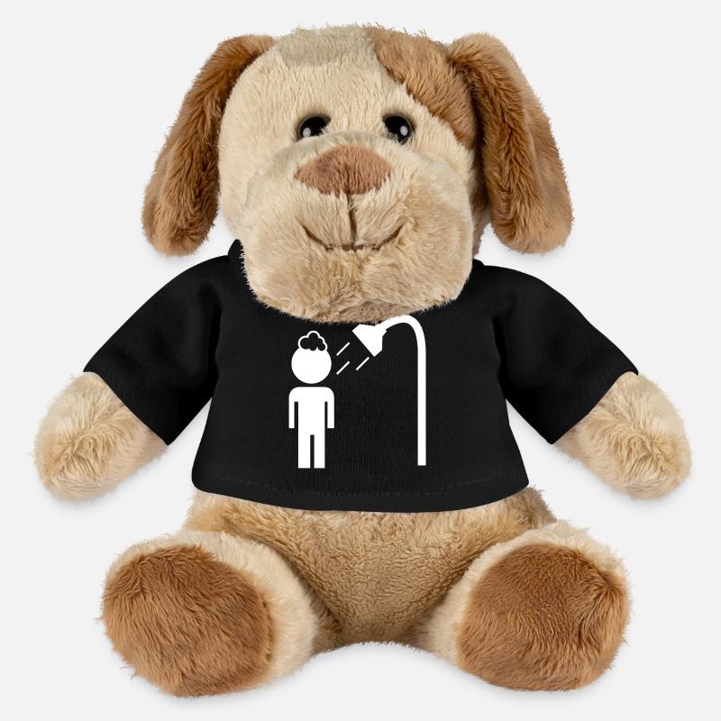 duschen - MiniFeet® Hund Helge - Schwarz