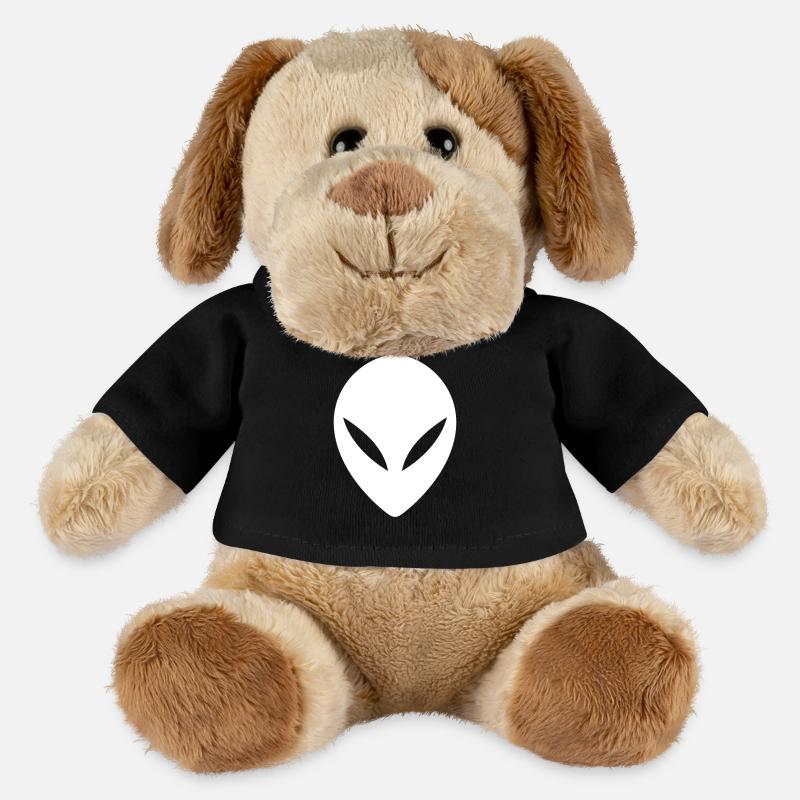 Ufo Alien Kopf - MiniFeet® Hund Helge - Schwarz