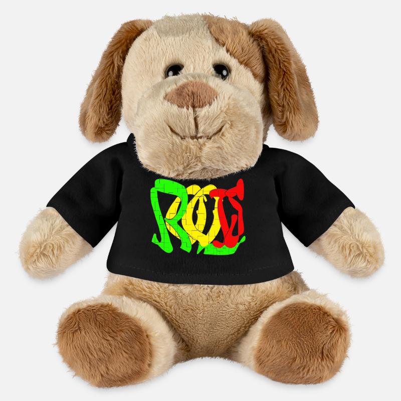 Rasta Color Block Pattern - MiniFeet® Dog Helge - black