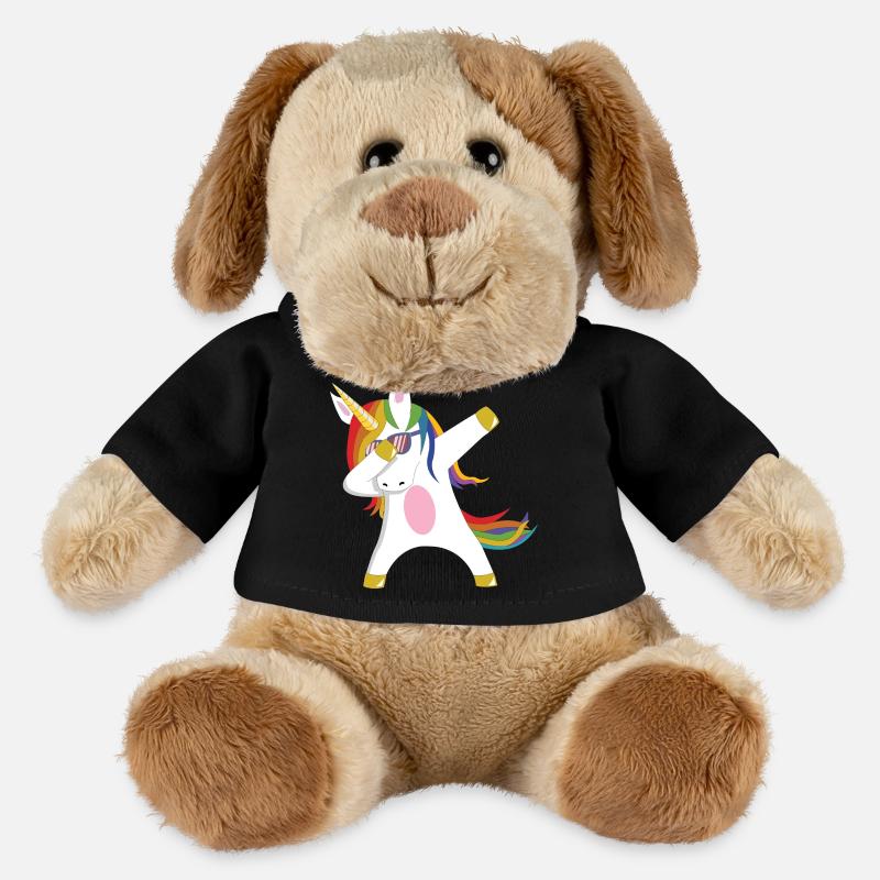 Dabbing Unicorn Geschenkidee dabbendes Einhorn Dab - MiniFeet® Hund Helge - Schwarz