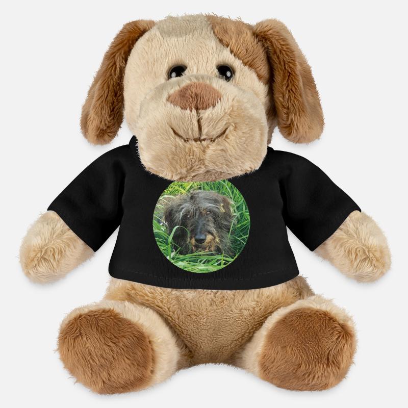 Teckel mignon à poil dur - teckel à poil dur teckel - Chien en peluche Helge MiniFeet® - noir