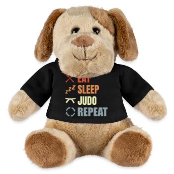 Funny Judo Routine - MiniFeet® Dog Helge - black - Front