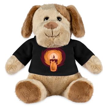 Kerze Scheinen Illustration Symbol Grafik Licht - MiniFeet® Hund Helge - Schwarz - Vorne