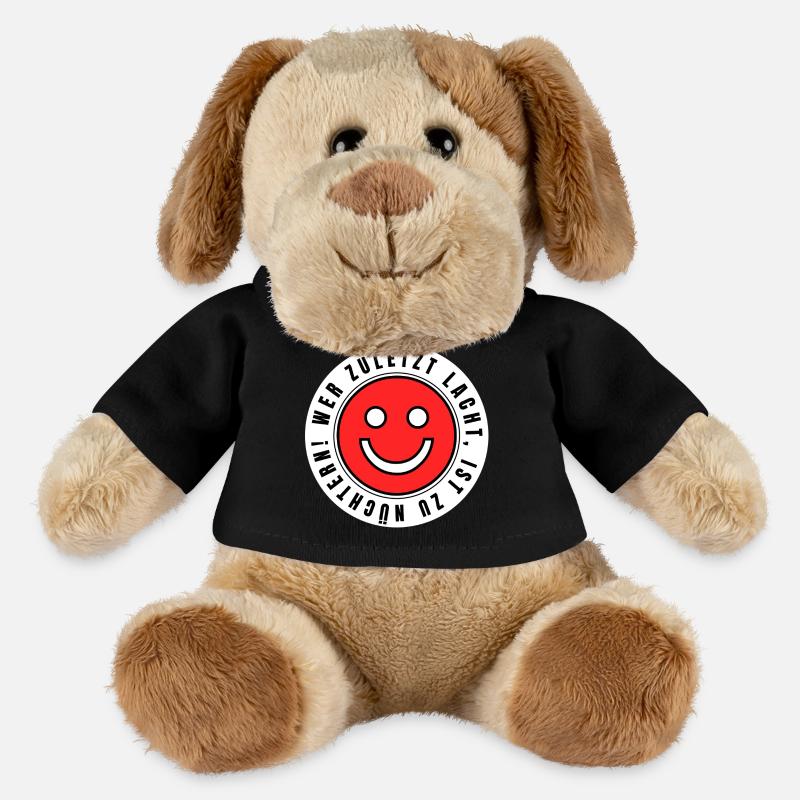 He who laughs last is too sober! - MiniFeet® Dog Helge - black