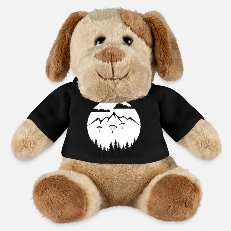 Fallschirmsprung - Adrenalin am Himmel - MiniFeet® Hund Helge - Schwarz