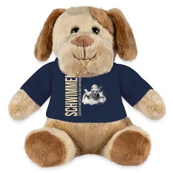 Das Becken ist mein Kraftort - Schwimmen - MiniFeet® Hund Helge - French Navy - Vorne