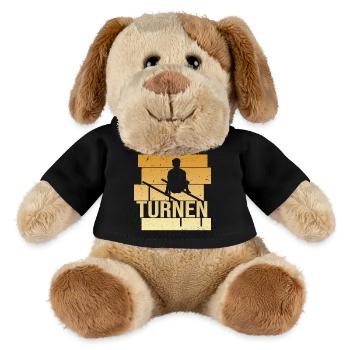 Turnen - MiniFeet® Hund Helge - Schwarz - Vorne