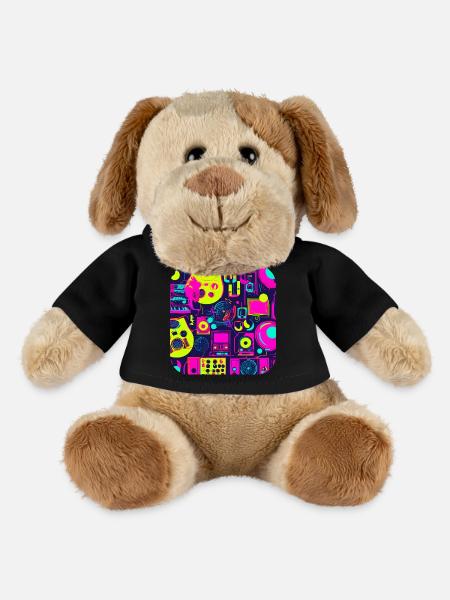 Pop Culture 80s Hits Party - MiniFeet® Dog Helge - black