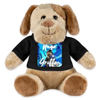 HuggieGriffon Blue Square - MiniFeet® Dog Helge - black - Front