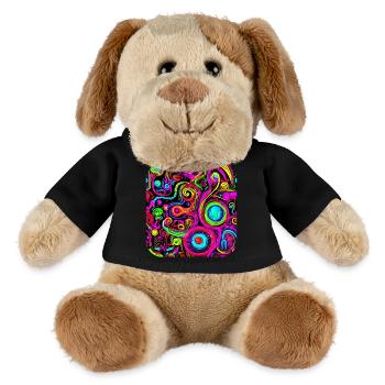 Neon Style Kreativ House Party Glow - MiniFeet® Hund Helge - Schwarz - Vorne