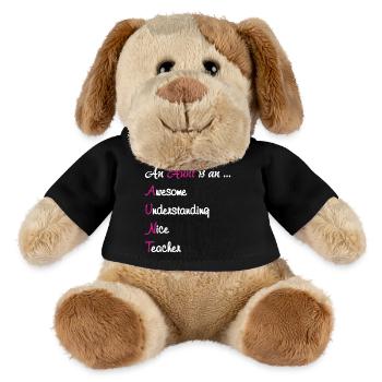 An Aunt Is An Awesome Teach - MiniFeet® Dog Helge - black - Front