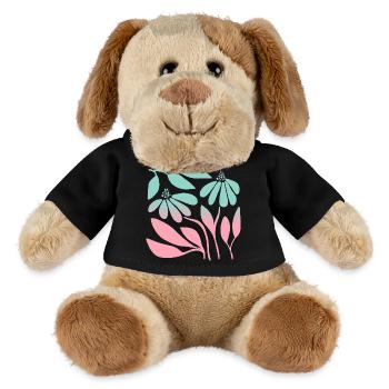 Marguerite in gradient green - MiniFeet® Dog Helge - black - Front