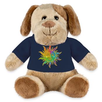 Rainbow Sun Glitter Star - MiniFeet® Dog Helge - french navy - Front