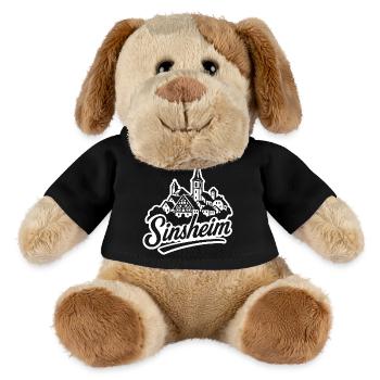 Sinsheim Kraichgau - Illustration mit Schriftzug - MiniFeet® Hund Helge - Schwarz - Vorne