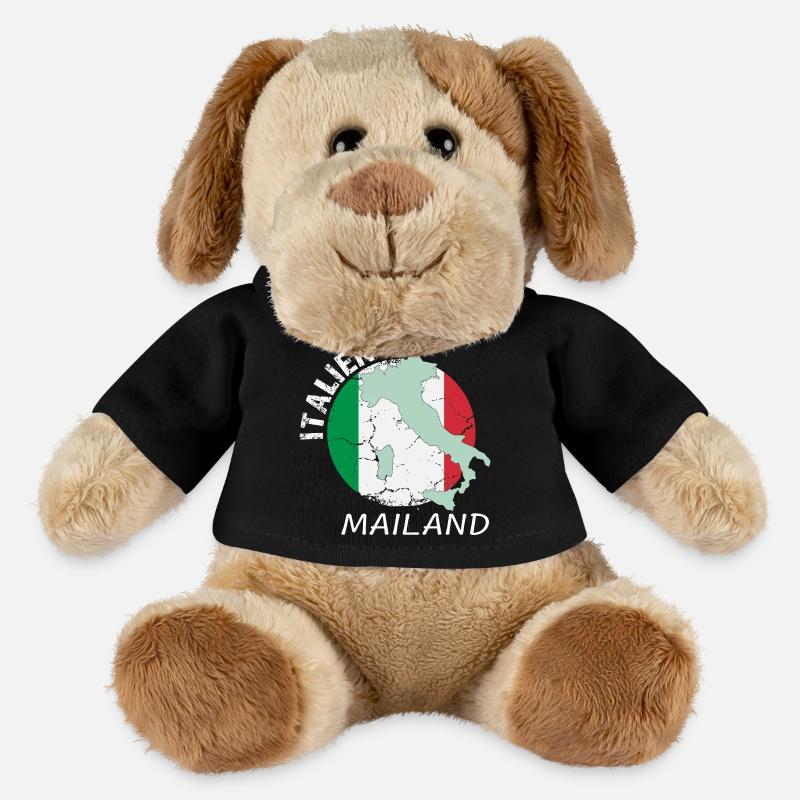 Milan - Chien en peluche Helge MiniFeet® - noir