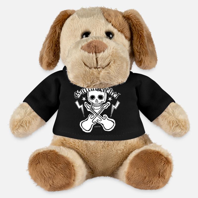 Guitar Rebel - Patchstyle - MiniFeet® Dog Helge - black
