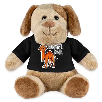Kamel aus Karamell - lecker und lustiger Witz - MiniFeet® Hund Helge - Schwarz - Vorne